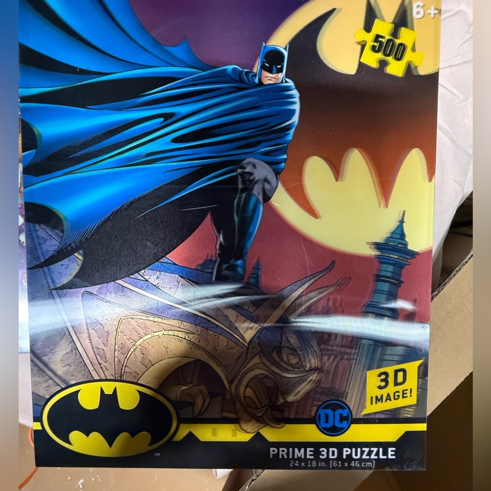 🧩 DC Batman Prime 3D Puzzle – 500 Pieces | 24x18” | 3D Lenticular Image